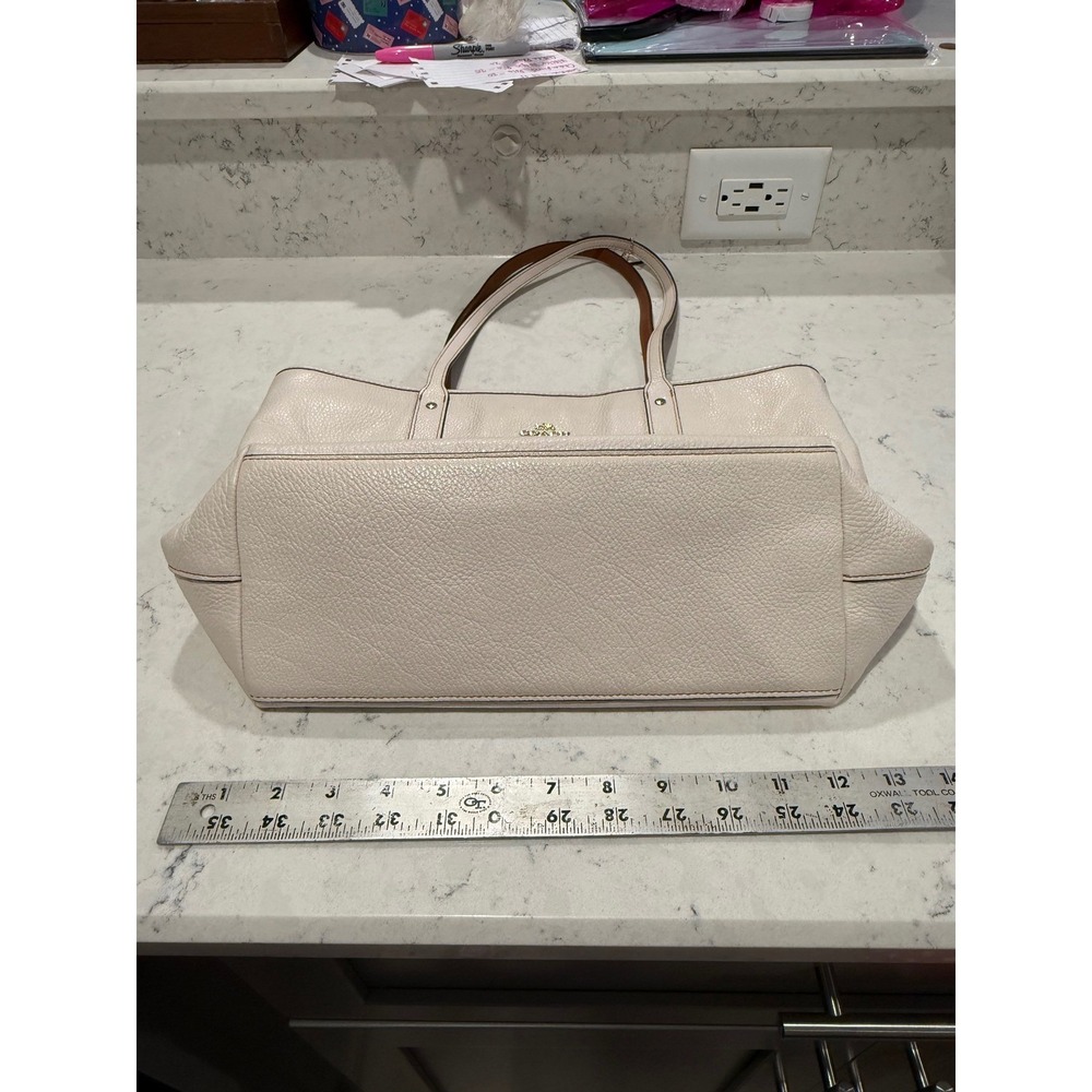 Coach x Disney Minnie Mouse White‎ Leather Tote Bag - Picture 7 of 17